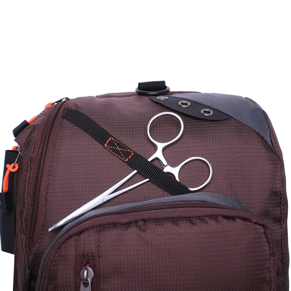 Fishing Tackle Backpack with Multiple Storage Compartments and Adjustable Shoulder Strap