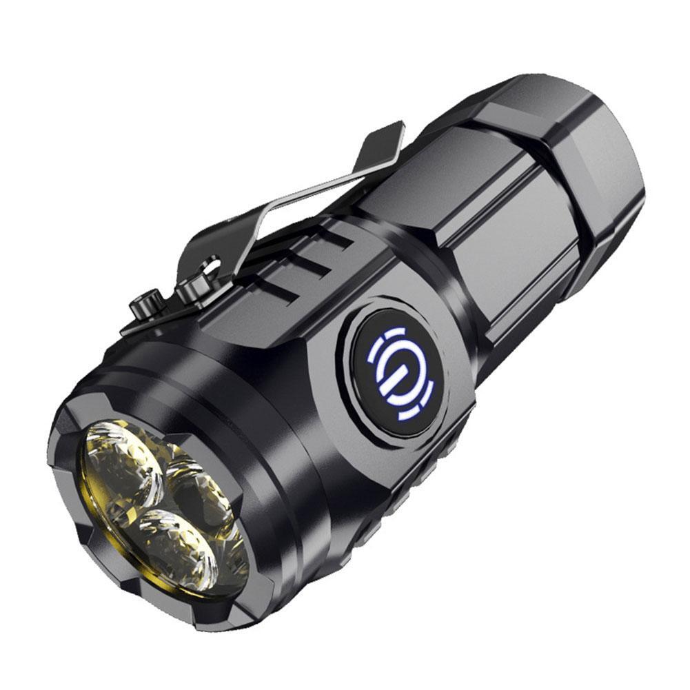 Waterproof Mini LED Flashlight with 5 Modes, Travel & Emergency Use