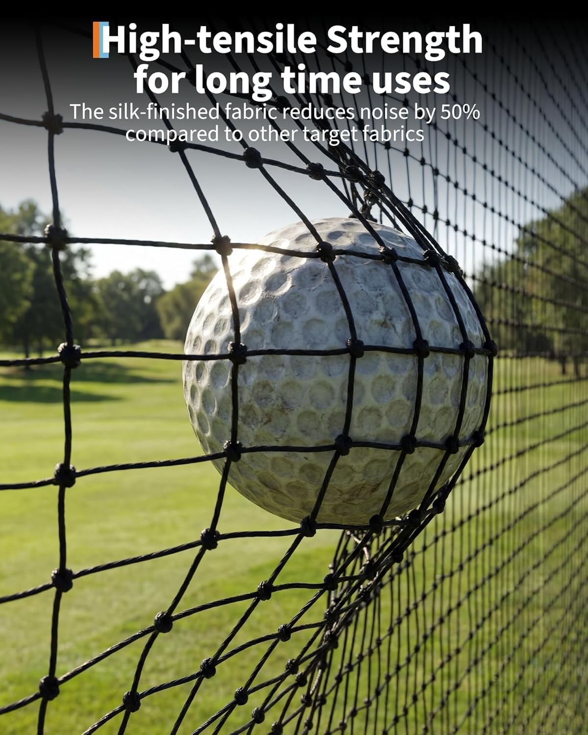 10x7.5FT Golf Practice Net with Ball Collection & Noise-Reducing Impact Cloth
