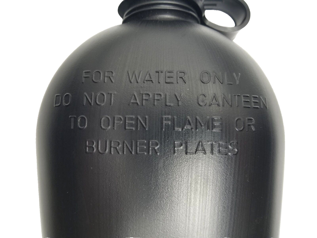 US Military Style Tactical 1 Quart Hard Plastic Water Canteen - Unissued, BPA Free