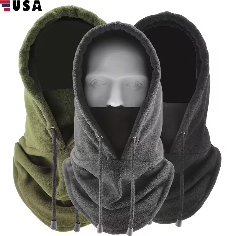 Unisex Winter Fleece Balaclava Ski Mask - Warm Windproof Face Cover