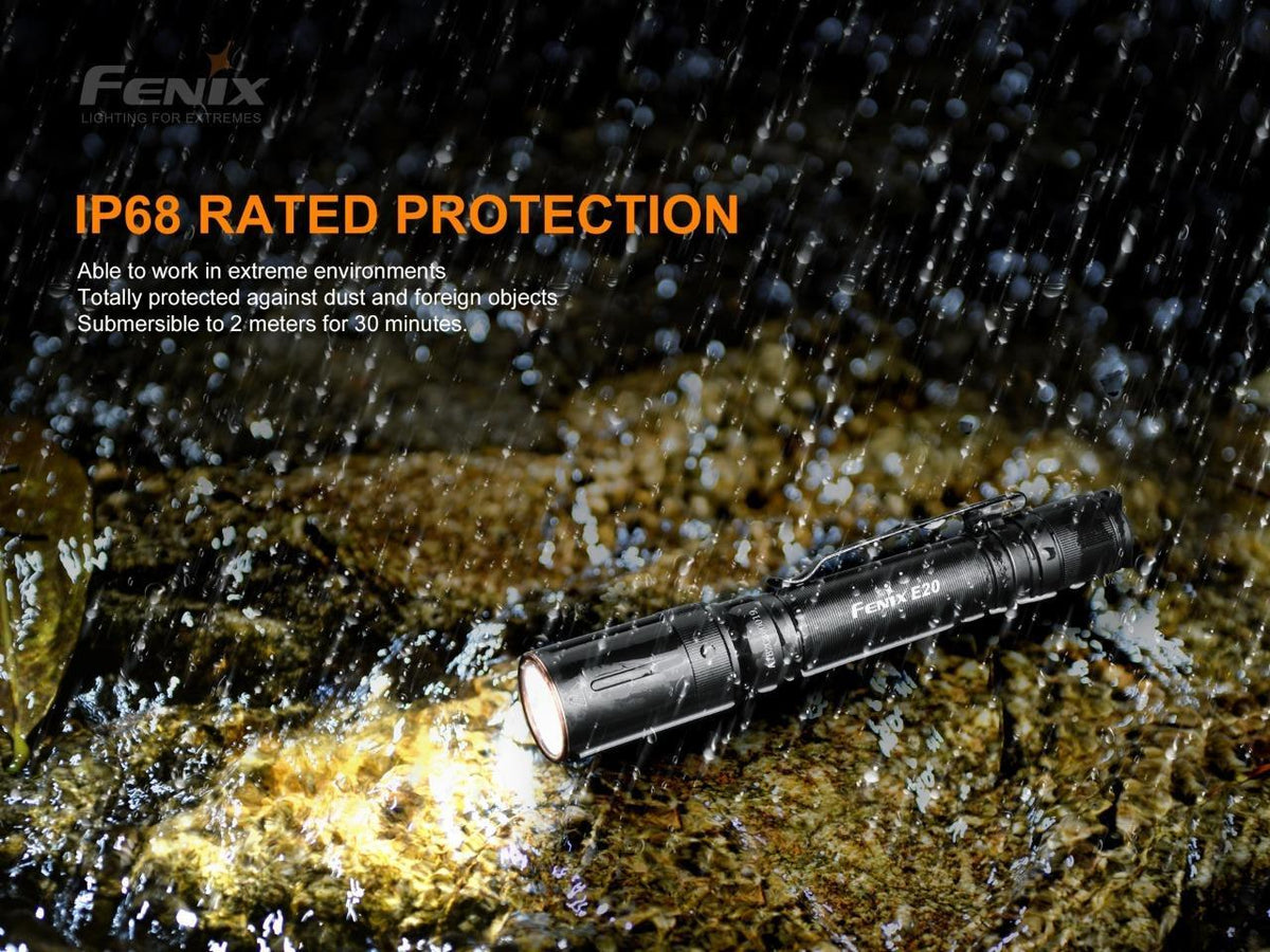 350 Lumen LED Tactical Flashlight with 2 AA Batteries - Compact & Waterproof