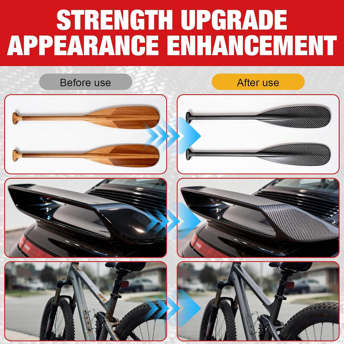 Carbon Fiber Repair Kit for Bicycles, Cars & Crafts - 100G Epoxy & Cloth