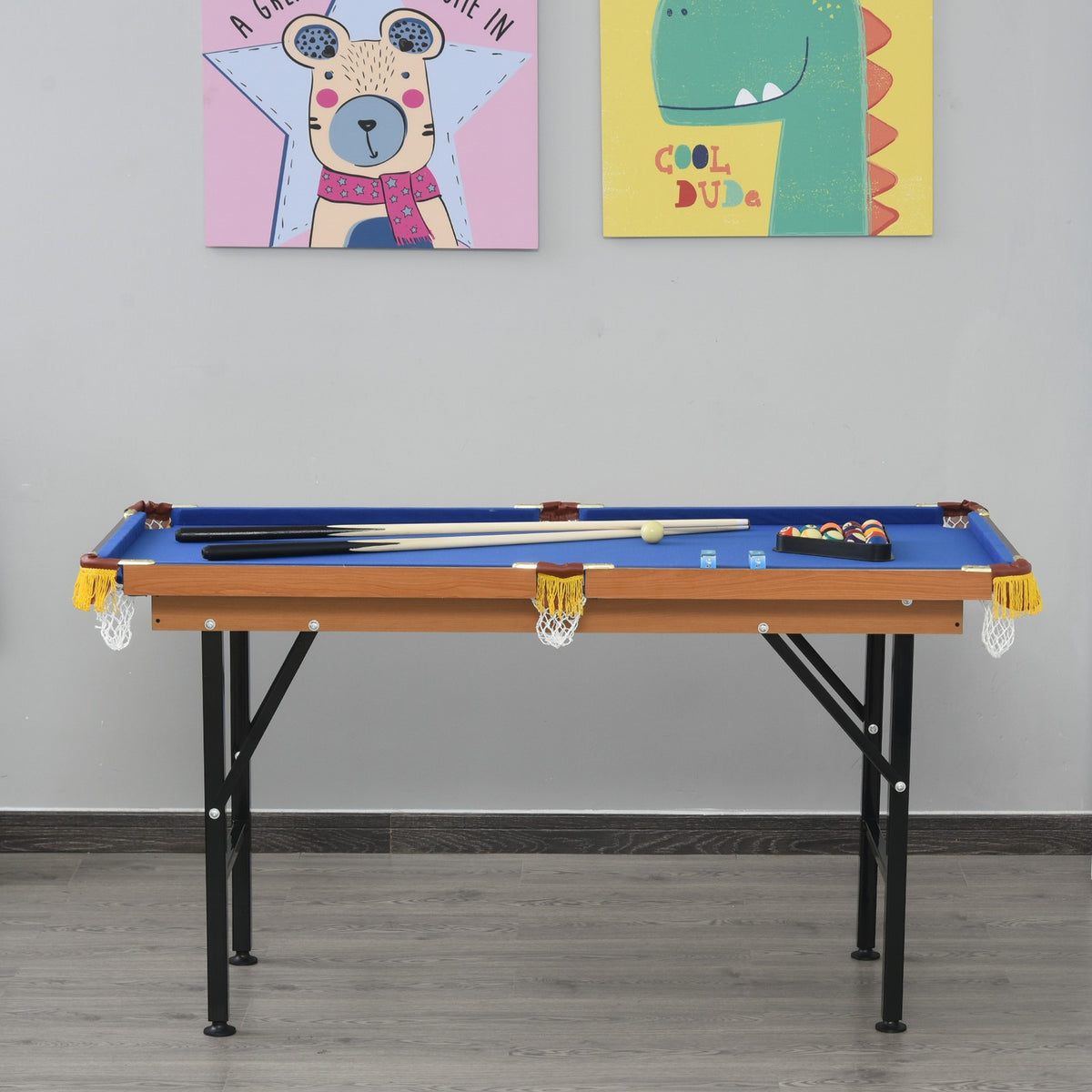 Mini Pool Table with Full Cue & Ball Set – Foldable Tabletop Billiards Game