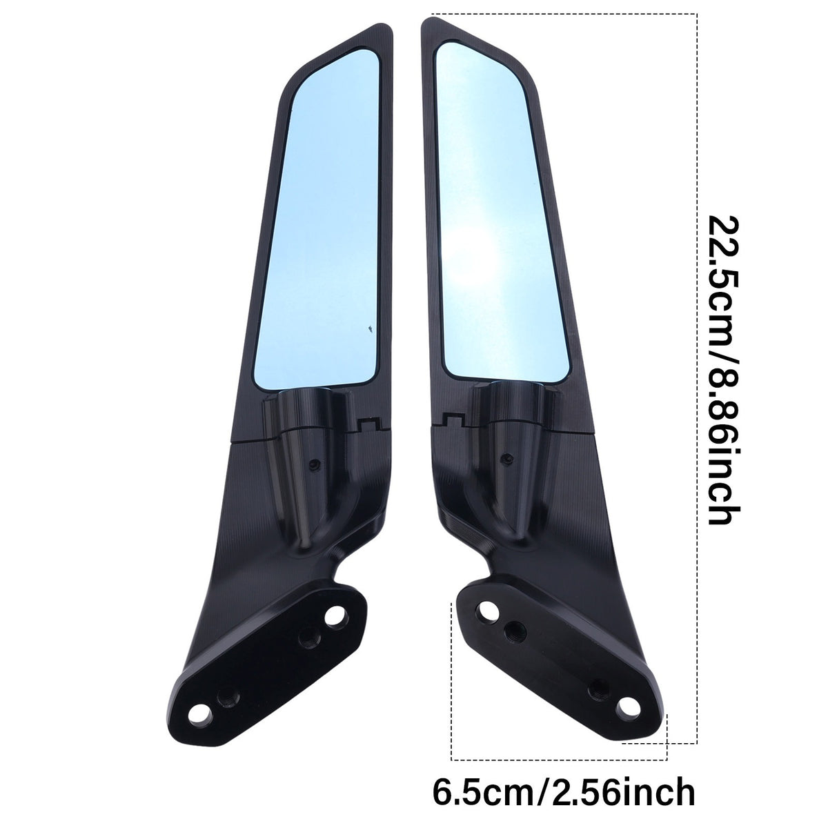 Motorcycle Rear View Mirrors for Kawasaki Ninja ZX-6R ZX636 2019-2024 - Pair