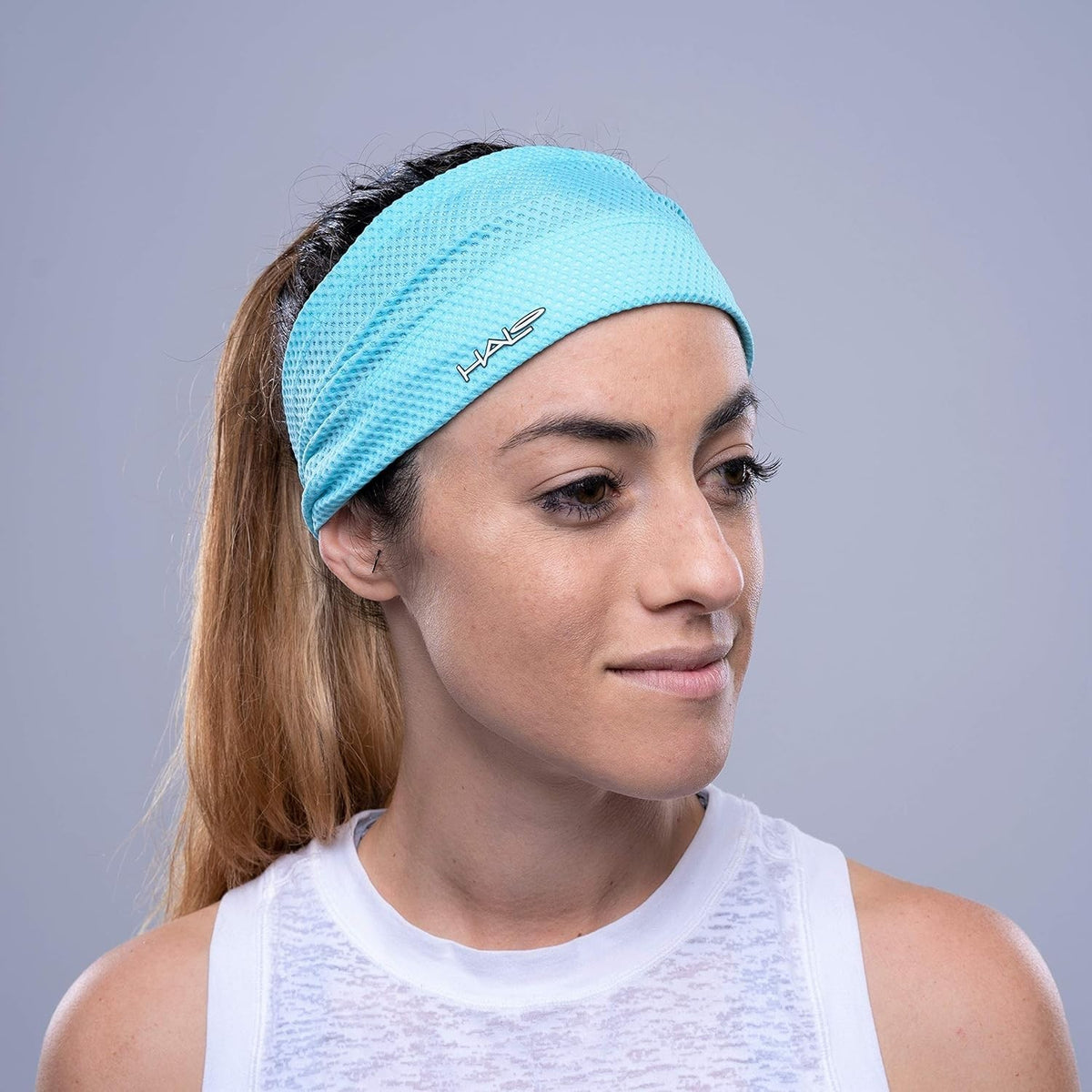Wide 4-Inch Pullover Sweatband for Sports & Fitness - Aqua