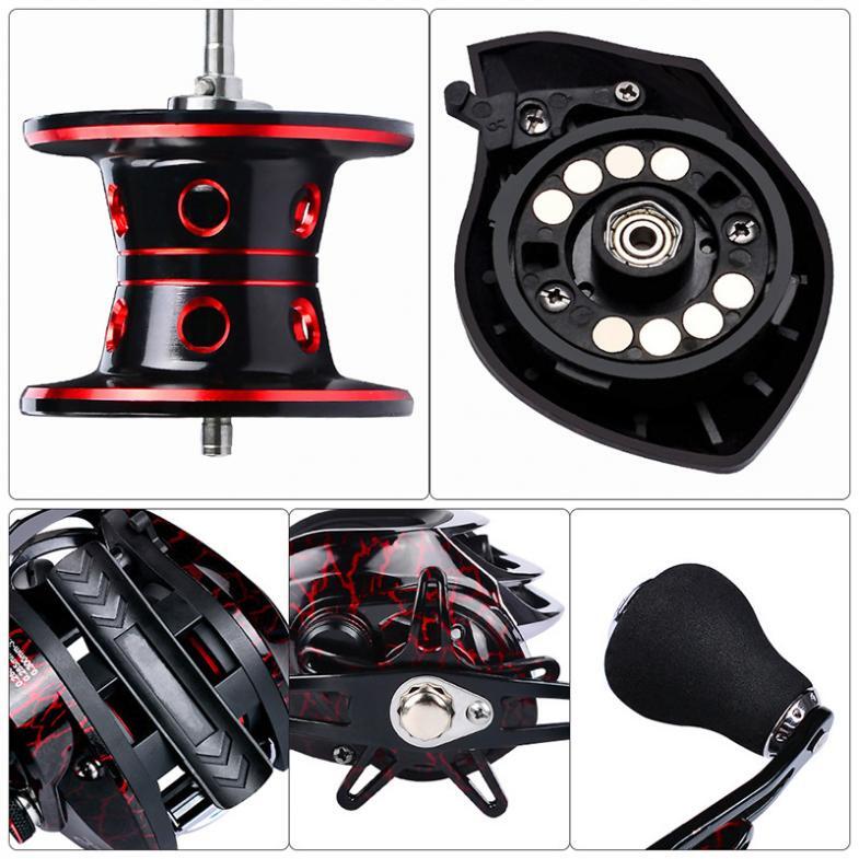 High-Speed Baitcasting Fishing Reel 7.2:1 Gear Ratio Max 22LB Drag