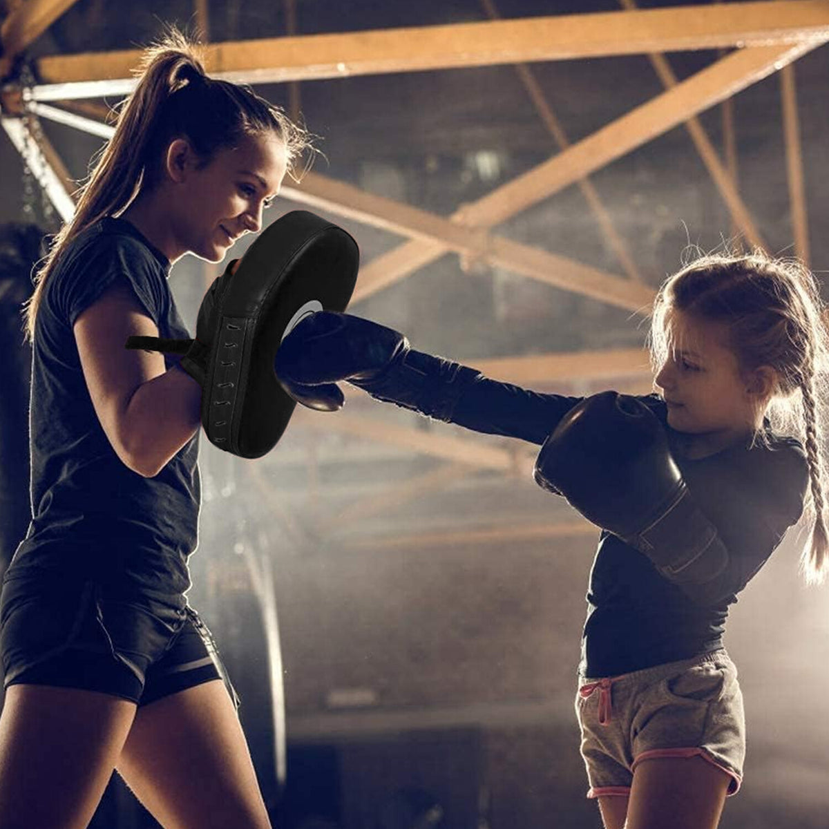 Boxing Focus Pad & Mitt Training Set for Sparring & Punching Practice