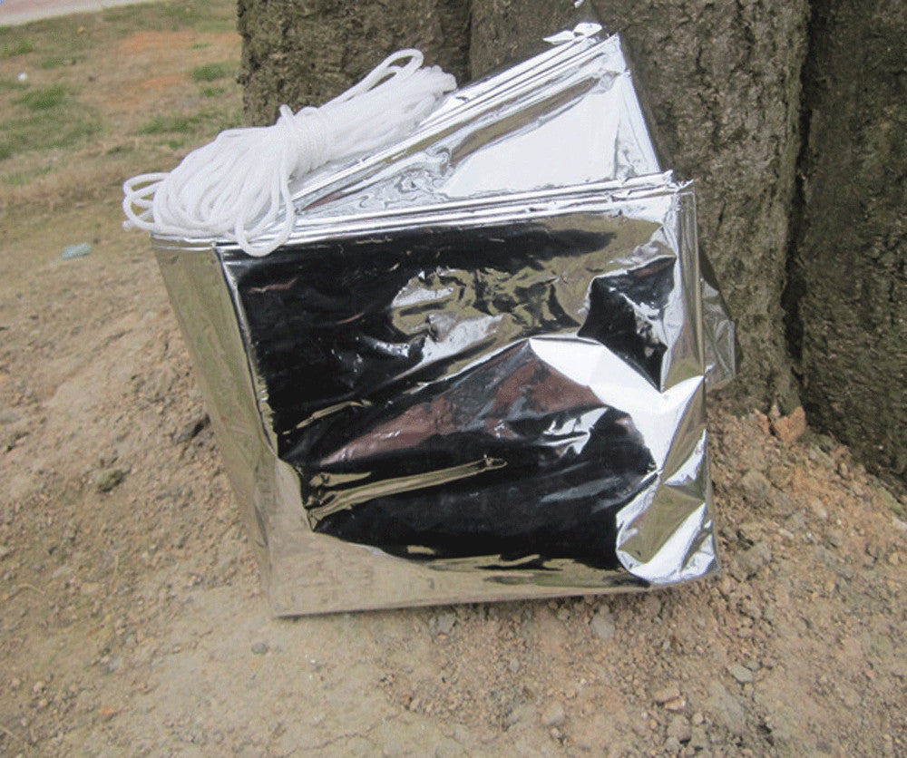 Emergency Survival Tent Reflective Shelter Bag 8ft x 4ft Compact & Reusable