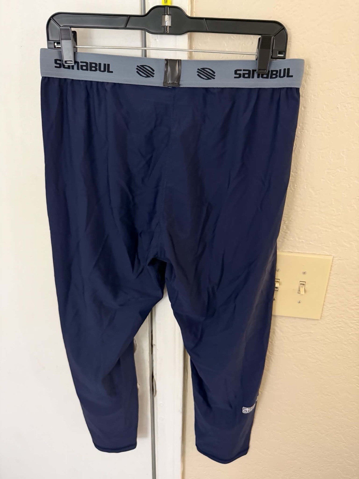 Men's Base Layer Compression Pants - Size 2XL Navy Blue