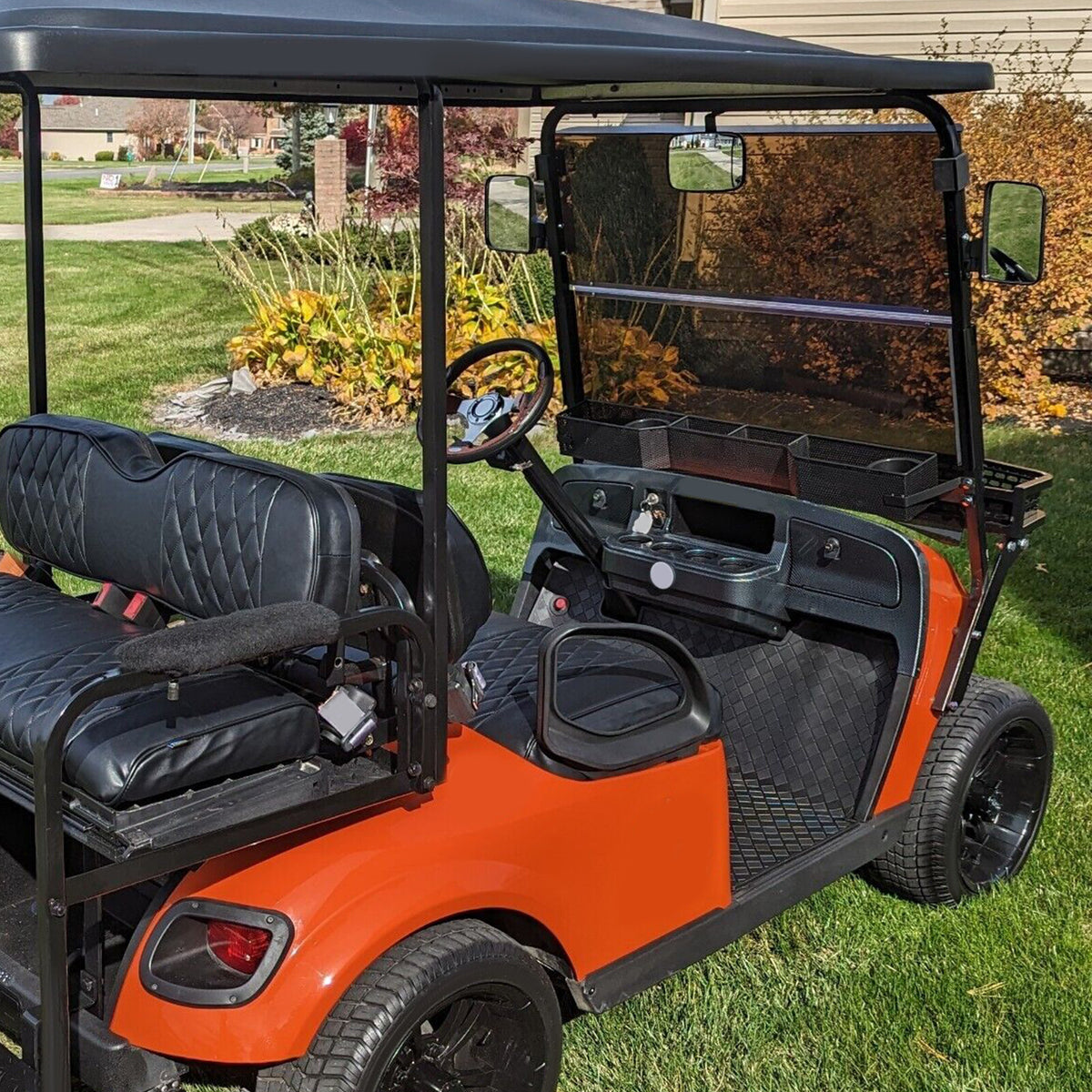 Golf Cart Windshield for 2014+ EZGO TXT Fold Down Tinted Front Protection
