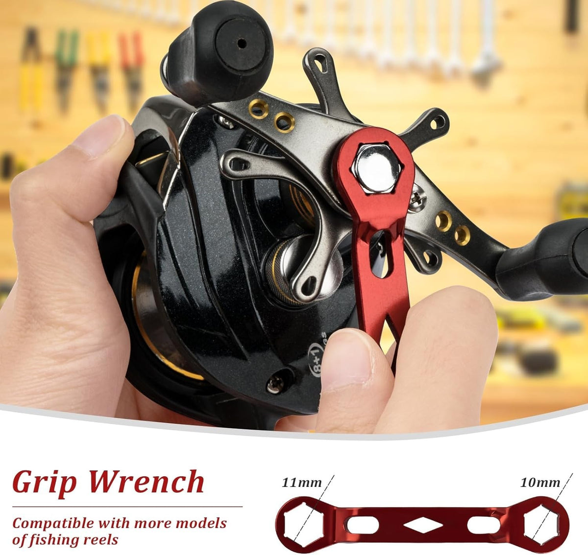 Fishing Reel Repair Tool Kit 13 Pcs for Maintenance & Cleaning