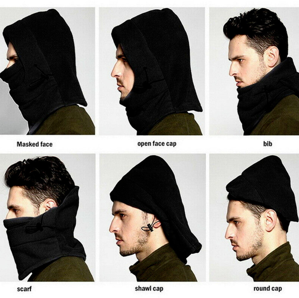 Winter Thermal Fleece Balaclava Ski Mask with Neck Warmer - Full Face Mask for Cold Weather