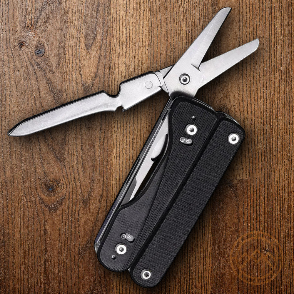 Flex Titan Multitool with 16 Essential Tools and Black G10 Handles