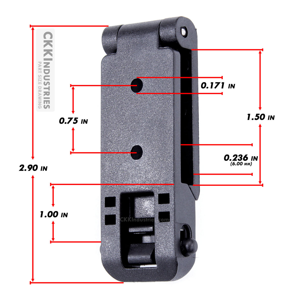Adjustable Molle Mounting Attachment for Tactical Gear & Load-Bearing Vests