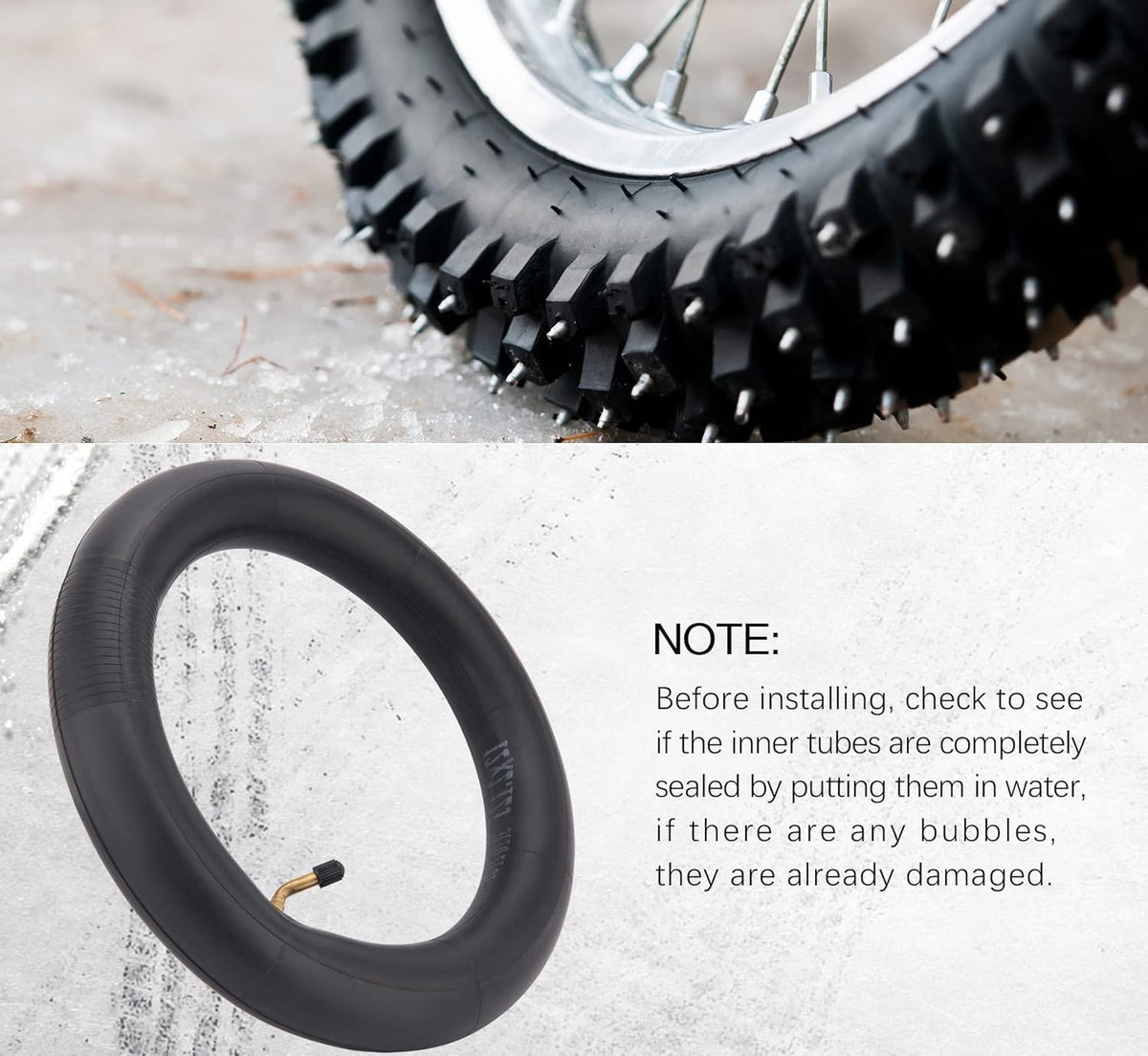 12.5X2.25 Inner Tube for Scooters and Mini Bikes - 2 Pack