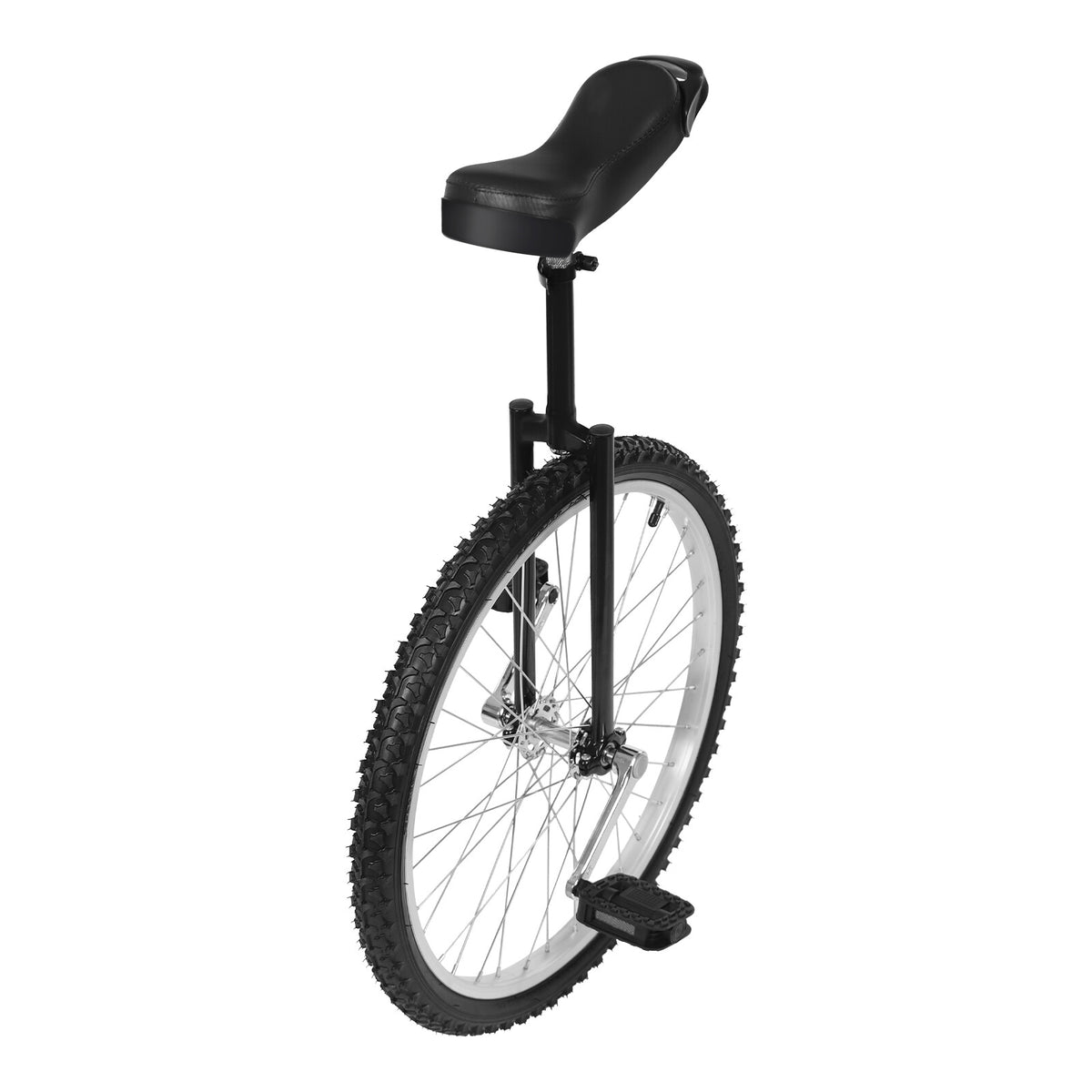 24-Inch Adjustable Unicycle for Adults, Steel Frame, Unisex Ride Bike