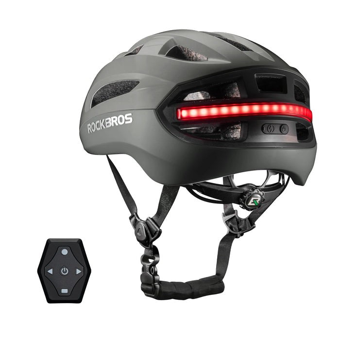 Adult Bike Helmet with USB Rechargeable LED Front & Rear Lights - Lightweight & Breathable Safety Gear