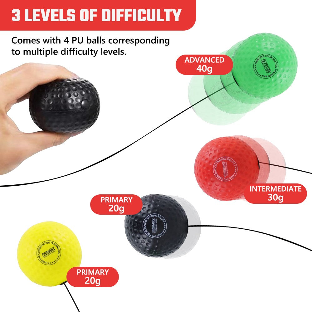 Reflex Boxing Speed Ball with Adjustable Headbands for Punch Training Fitness