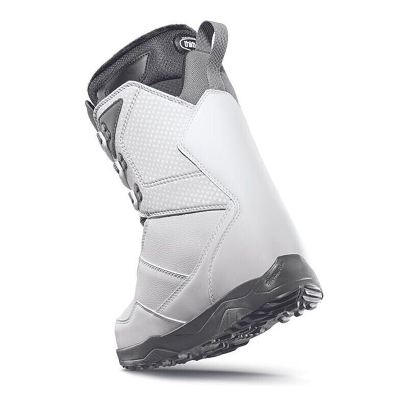 Women’s Snowboard Boots - Soft Flex, Comfort Fit, White/Grey 6.5