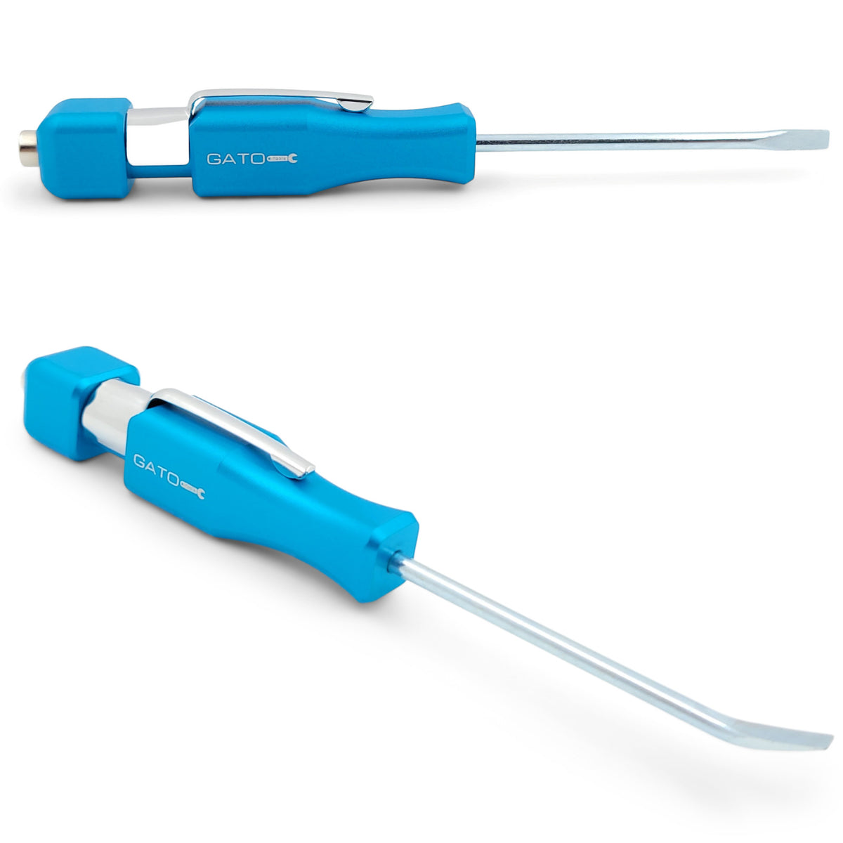 Mini Pry Bar Tool with Clip and Magnet - Pocket Screwdriver Set