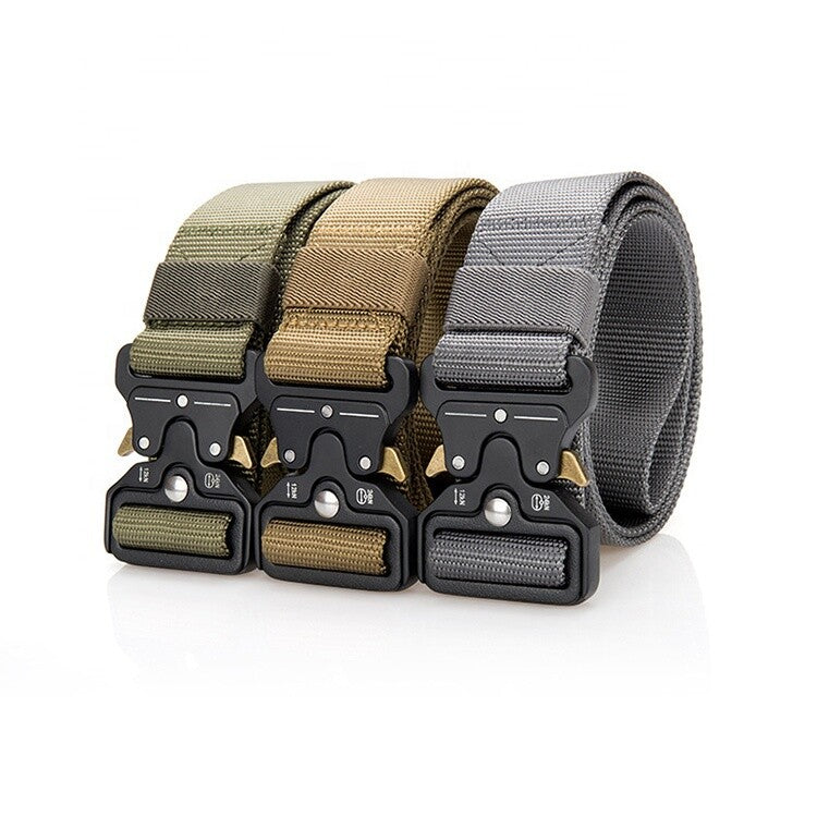 Heavy Duty Tactical Belt with Quick-Release Buckle for Outdoor Activities