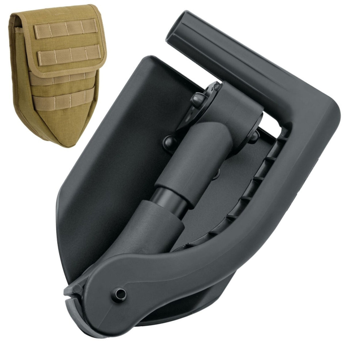 Folding Spade with Sheath - Collapsible Gardening & Camping Tool