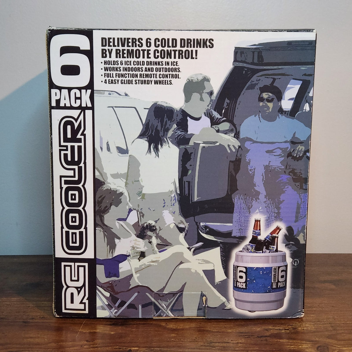 Remote Control Rolling Cooler - RC Cooler 6 Pack - Battery Not Included