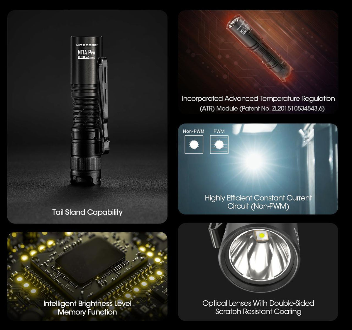 Rechargeable AA Flashlight 800 Lumens Compact Outdoor Light