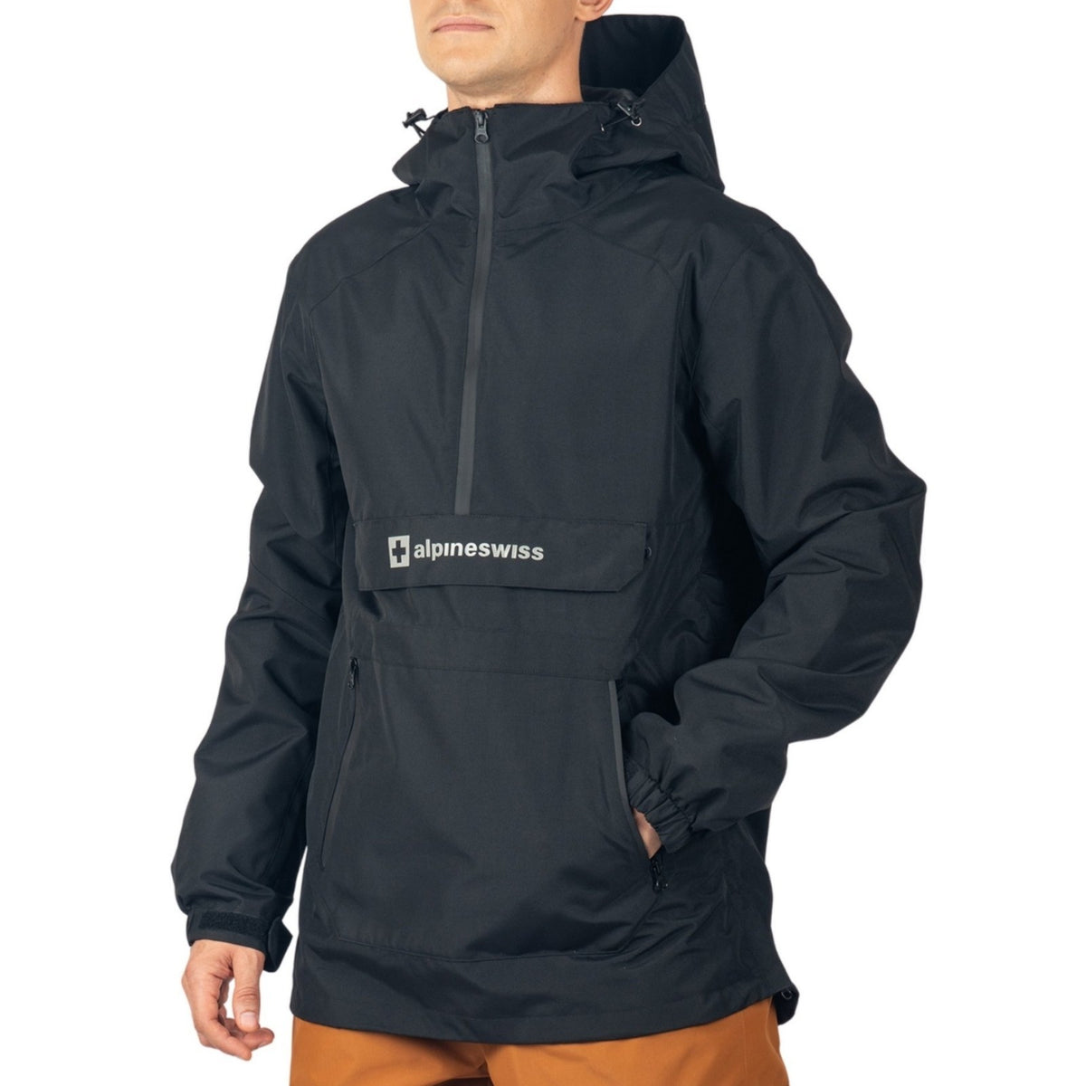 Waterproof Windproof Snowboard Jacket for Men - Alpine Swiss Anorak Shell