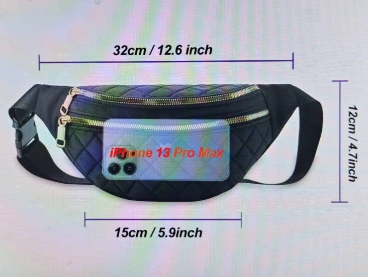 Adjustable Unisex Fanny Pack Waist Bag for Travel & Outdoor Activities