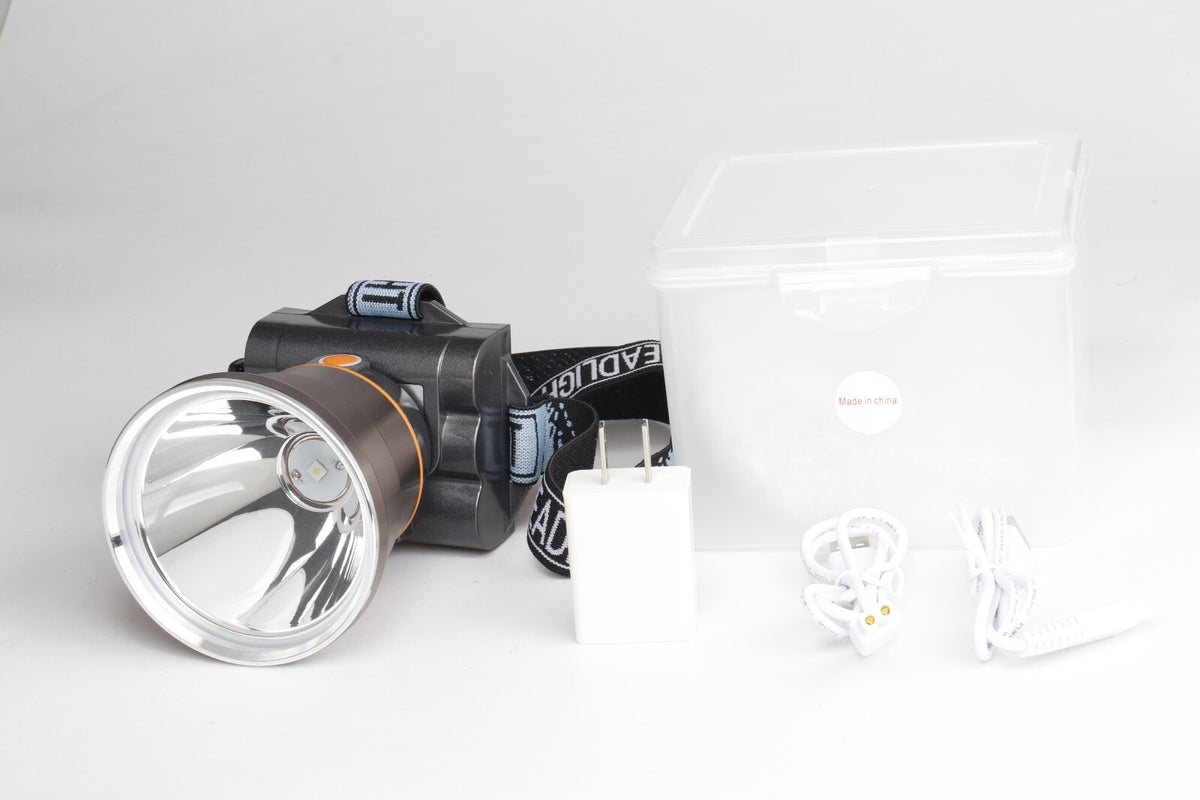 Rechargeable LED Headlamp 15W Vapor Trail Outdoors for Camping Hiking Night Hunting