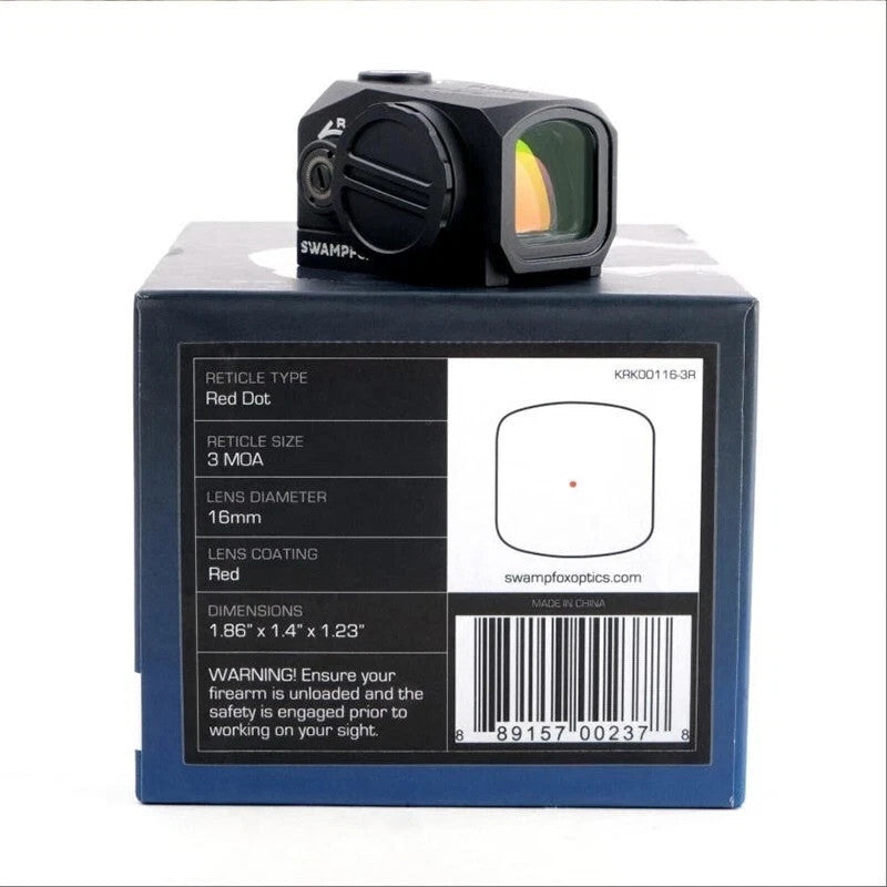 Swampfox Kraken 3MOA Red Green Closed Emitter Dot Sight for Pistol & Long Gun