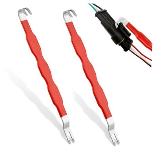 2Pcs Electrical Connector Separator Tool Double-Ended Auto Wire Disconnector