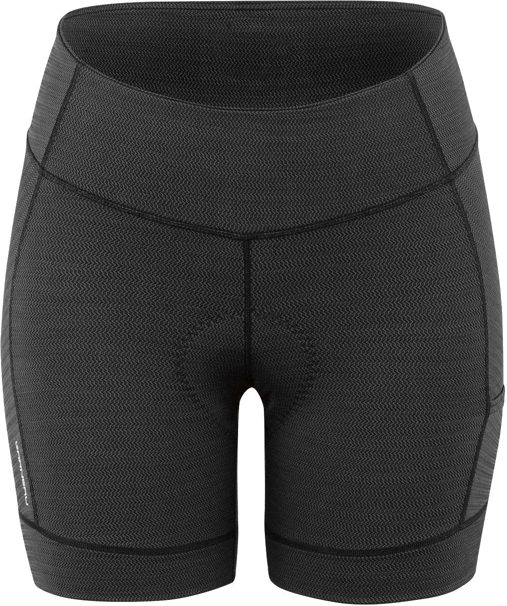 Women's Cycling Shorts with Compression Fit Sensor Texture 5.5 - Black