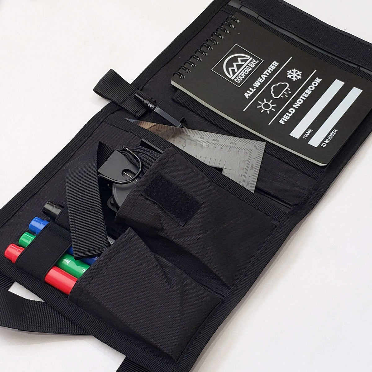 Multi-Tool Navigation Kit with Compass, Map Protractor & Pouch