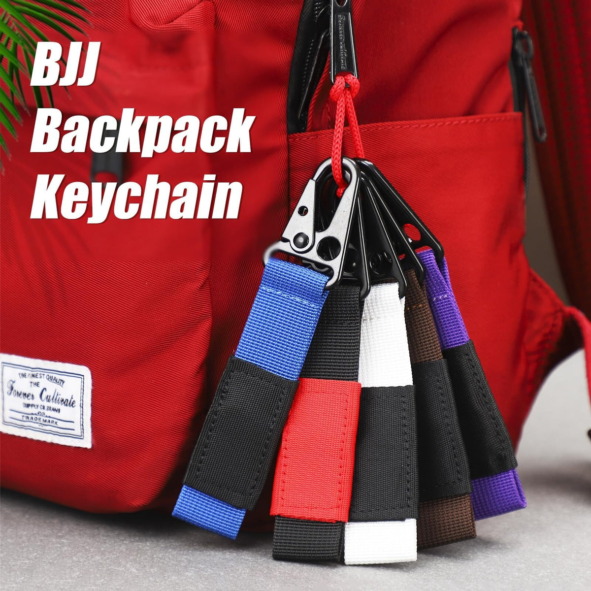 Martial Arts Keychains for Jiu Jitsu Belt Promotion - 5 Pack
