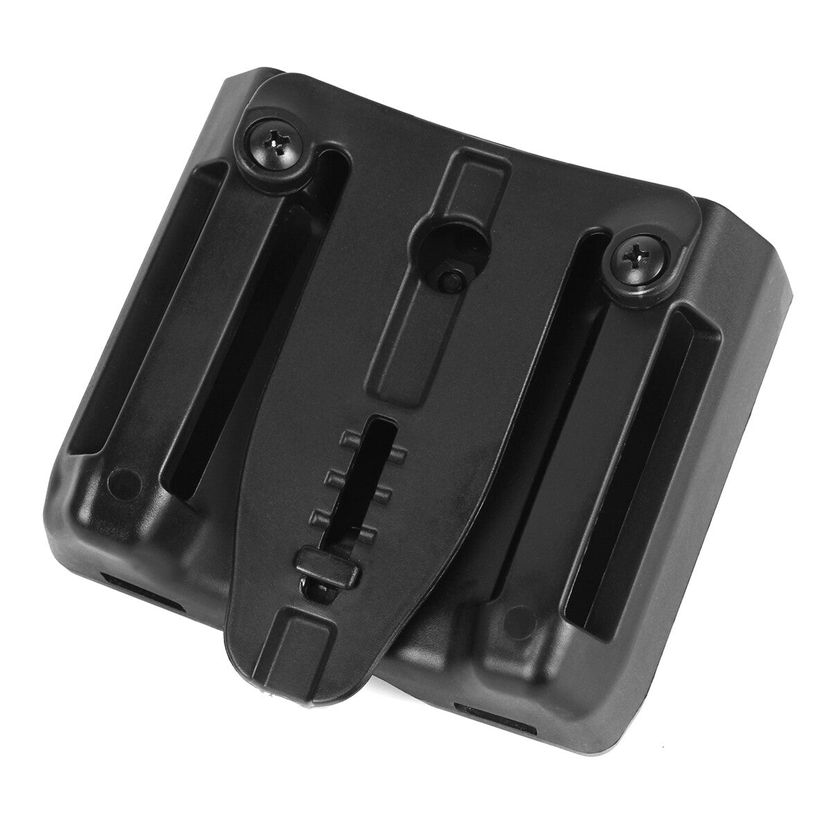 Double Stack Magazine Pouch Belt Holster for 9mm/.40/.357 Caliber - Black
