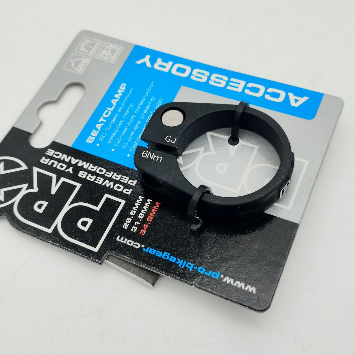 Cycling Seat Post Clamp Alloy Black - 31.8mm & 34.9mm Fits Most Bikes