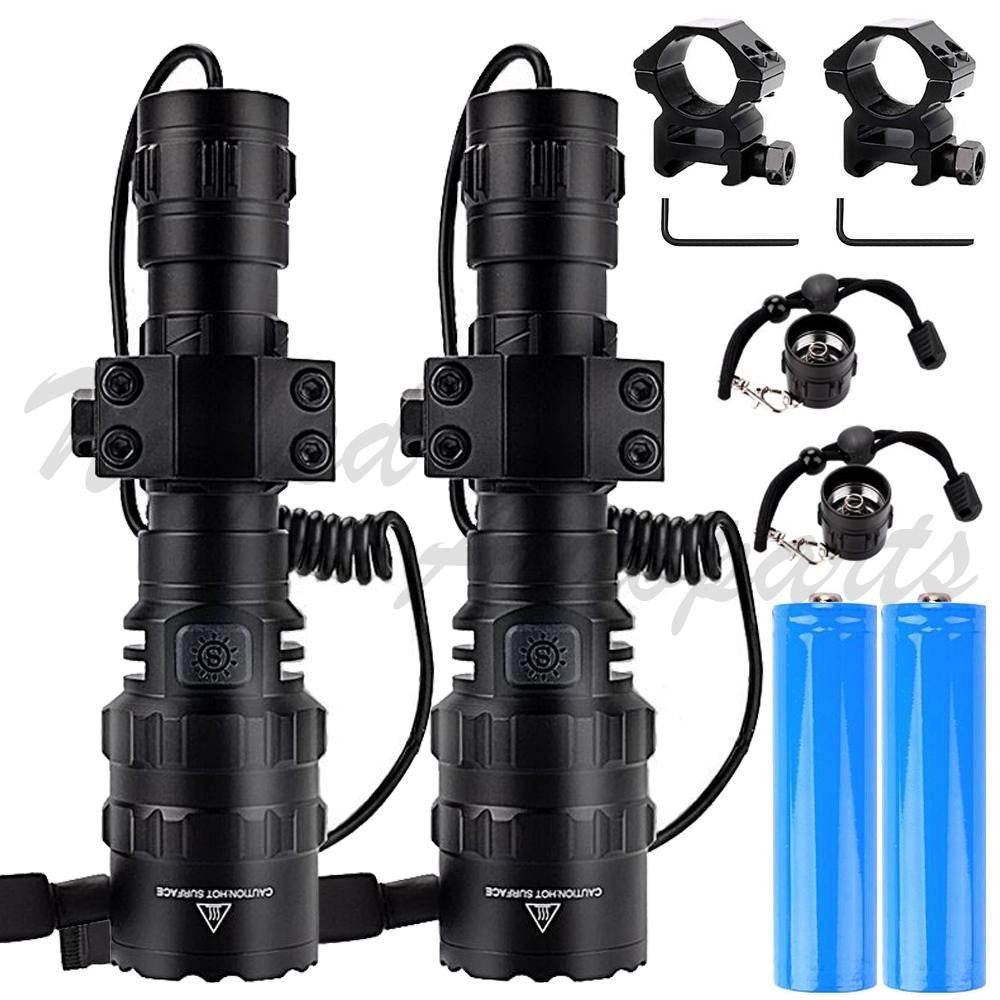 High Power Tactical LED Flashlight with Rechargeable Battery, IP6 Waterproof