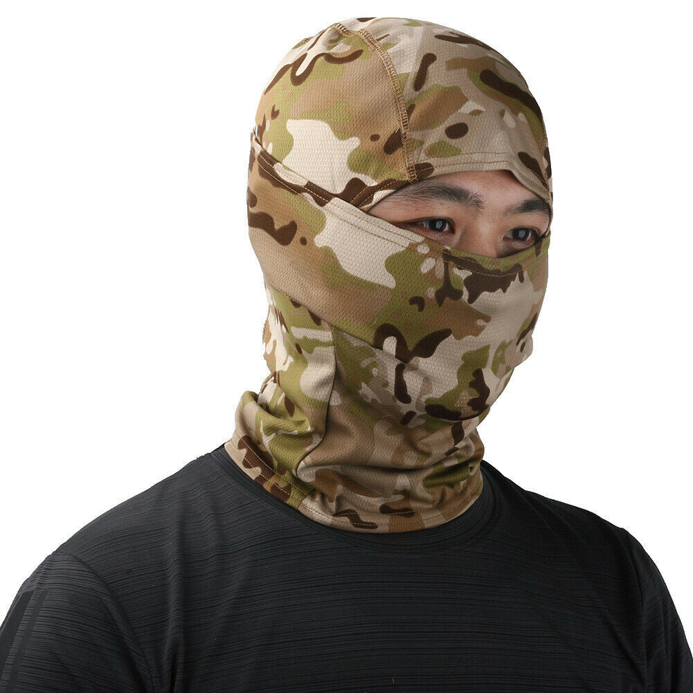 Full Face Tactical Mask UV Protection Military Balaclava for Outdoor Sports