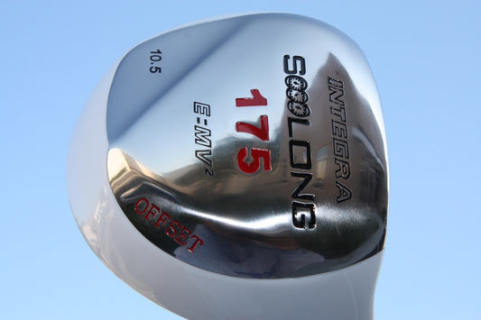 Mens Custom White Golf Driver with Graphite Shaft - Adjustable Flex & Length