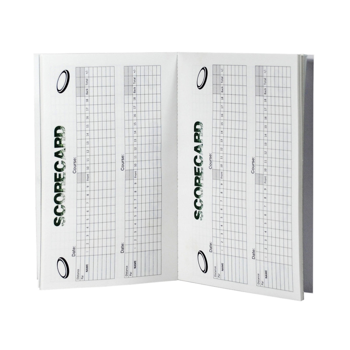 Disc Golf Scorekeeper Notebook for 6 Players - 110 Rounds, Perfect Bound