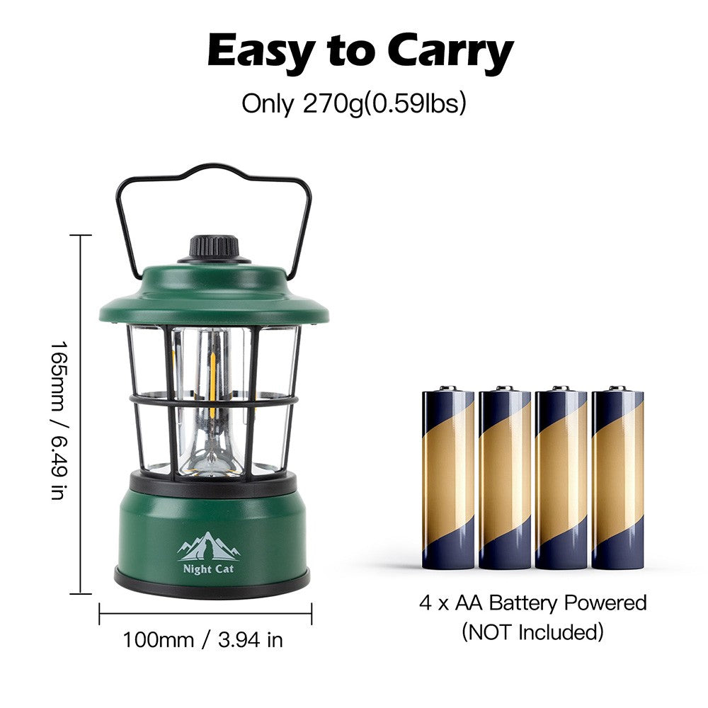 Portable LED Camping Light with 360° Panoramic & Dual-Mode Illumination