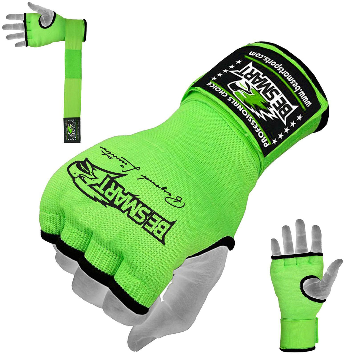 Boxing Hand Wraps Gloves with Padded Knuckles MMA Kickboxing Gloves