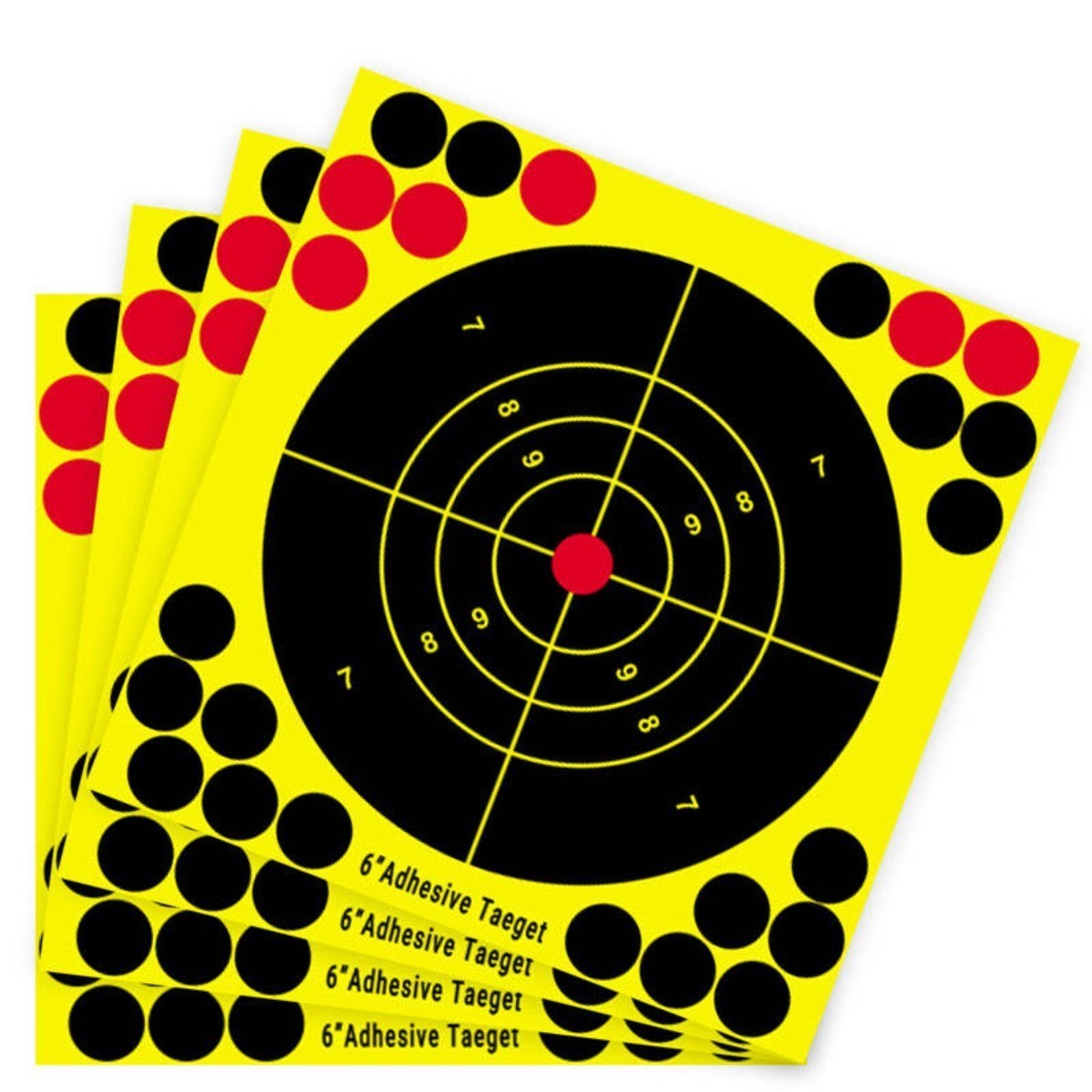 Reactive Shooting Targets Paper for Rifle and Gun Practice, 50 or 100 Pack
