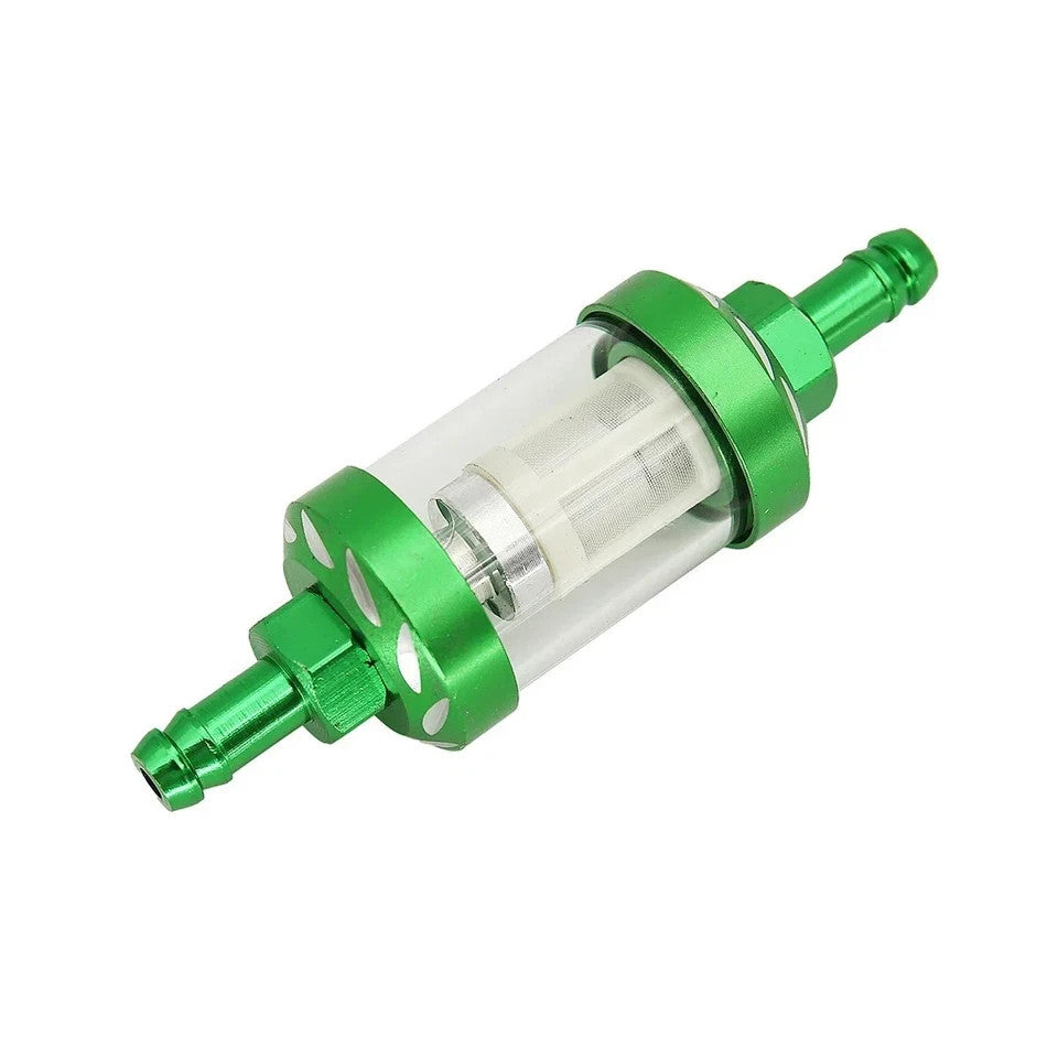 8mm CNC Aluminum Fuel Filter Inline Gas Oil Filter for Motorcycle ATV Bike