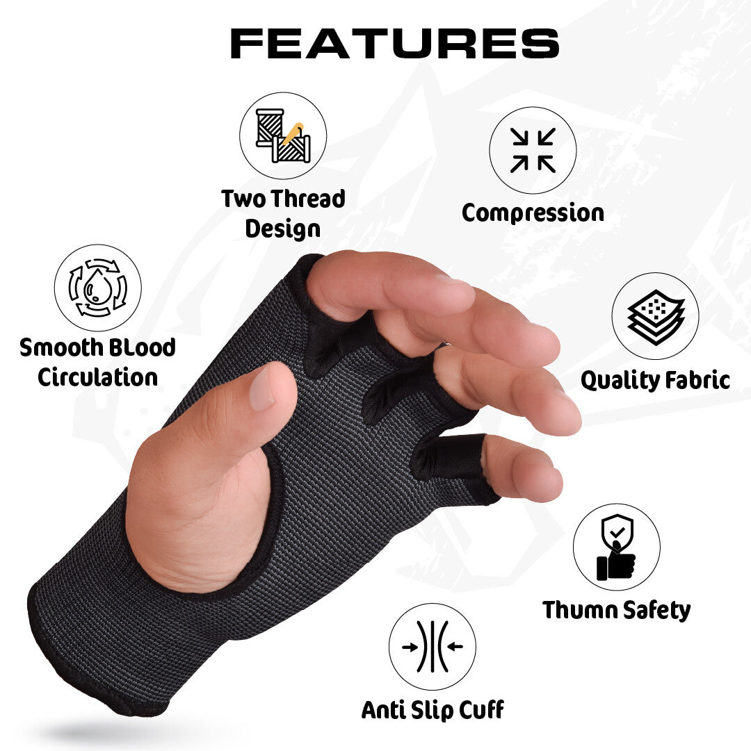 Boxing Inner Gloves Hand Wraps for MMA Muay Thai Kickboxing - Multiple Sizes