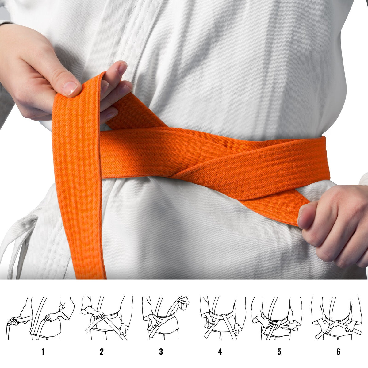 Martial Arts Karate Belts Double Wrap Solid Cotton 240cm for Taekwondo & More