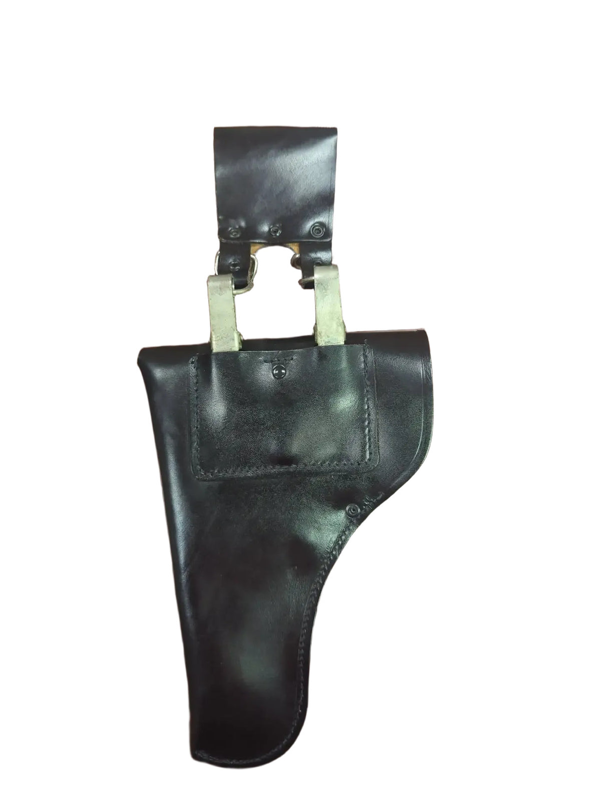 Italian Army Leather Holster for Beretta 92FS & Similar Large-Frame Pistols - Black